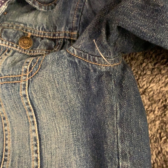Adorable Girls Jean Jacket Size 10 - Picture 4 of 7